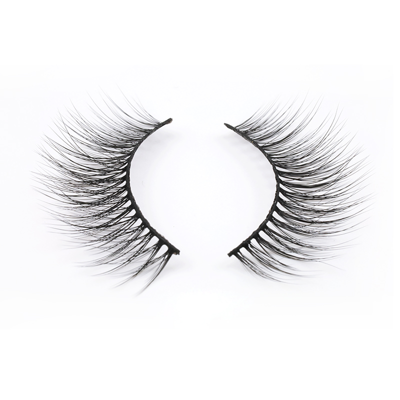 Inquiry for Eyelash Manufacturer Supply Premium Silk Strip Lashes Black Cotton Band on Soft and Natural Eyelashes 2020 Fashion Styles in the US and UK YY100